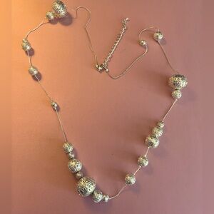 Vintage Silver Filigree Necklace